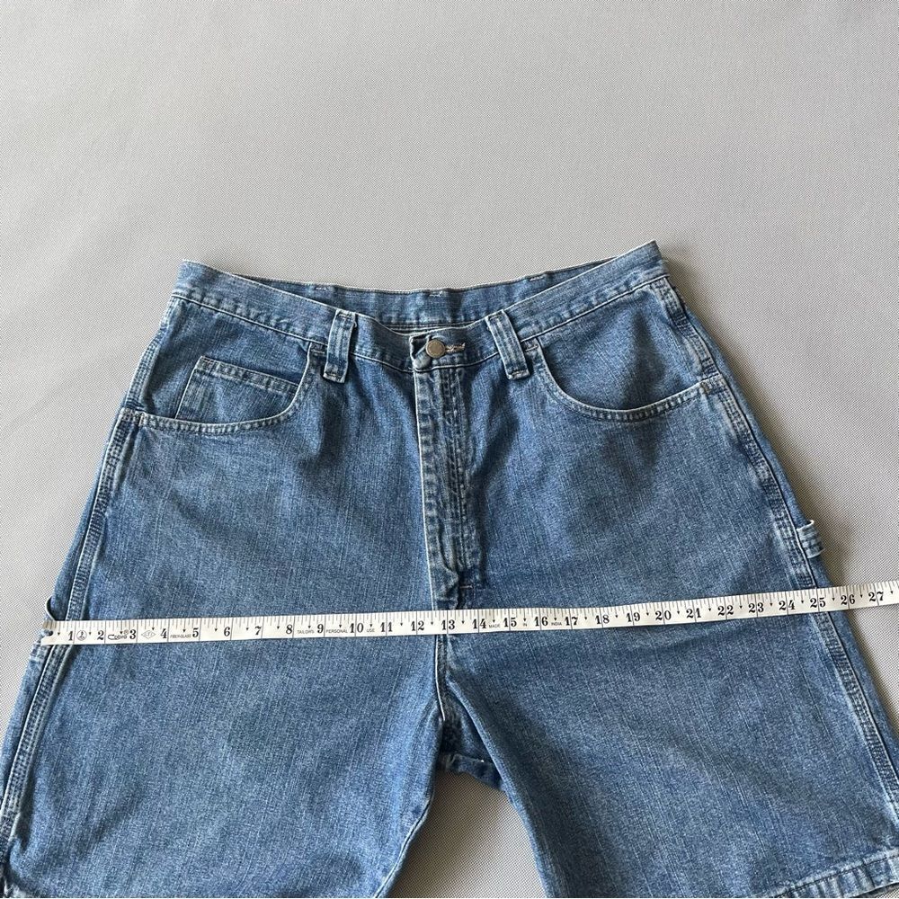 Vintage Wrangler Baggy Carpenter Denim Jean Shorts Jorts Men’s Size 36 Waist EUC - Picture 6 of 11